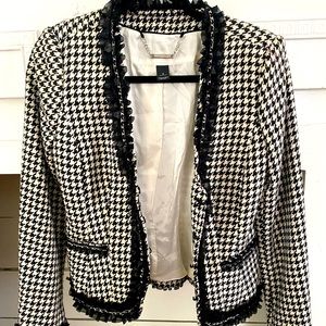 White House Black Market Houndstooth Jacket
